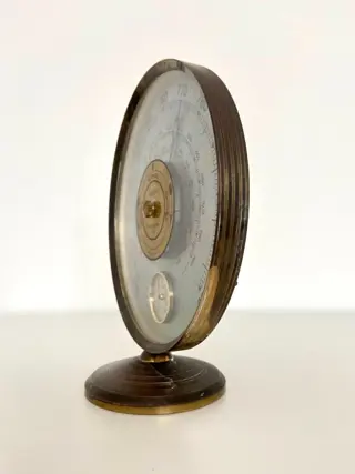 Jaeger-barometer, thermometer, Lufft (3) - Art Deco - Messing, Plastic - Midden 20e eeuw