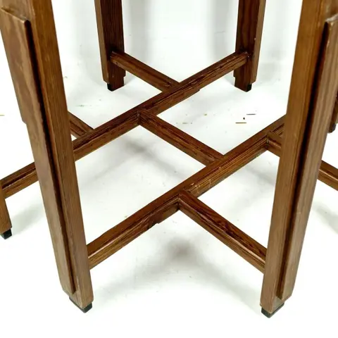 Elegant wooden side table with marquetry Approx. 1860 - Hout - 19e eeuw