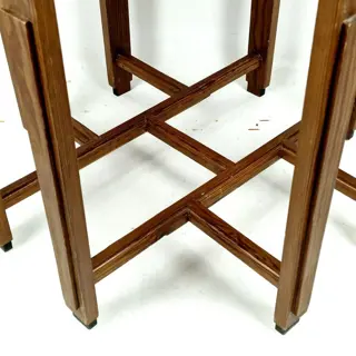 Elegant wooden side table with marquetry Approx. 1860 - Hout - 19e eeuw