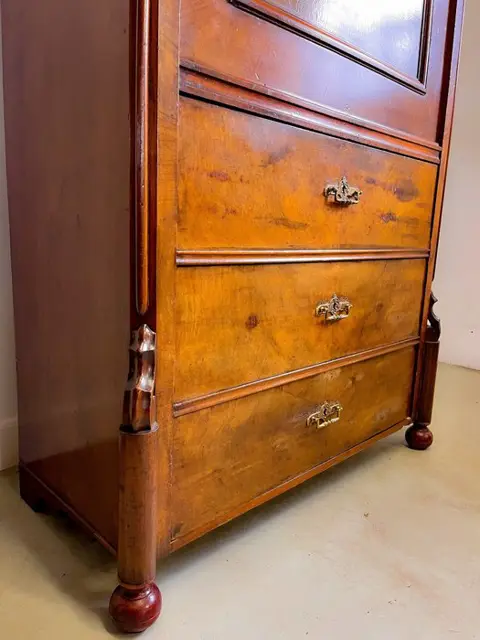 Secrétaire - Louis Philippe - Walnoot - Tweede helft 19e eeuw