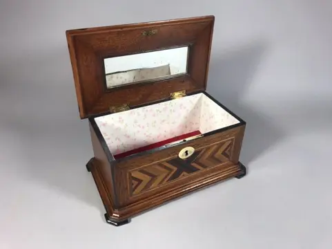 Juwelendoosje - Mahonie - Begin 20e eeuw