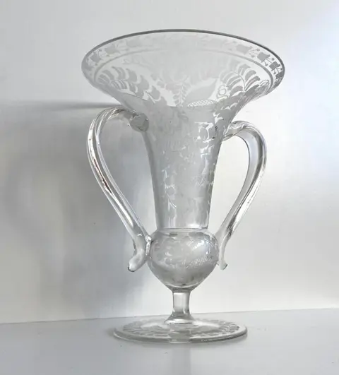 Antiek glas - Bokaal - Vaas - 19e eeuw - Glas