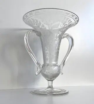 Antiek glas - Bokaal - Vaas - 19e eeuw - Glas