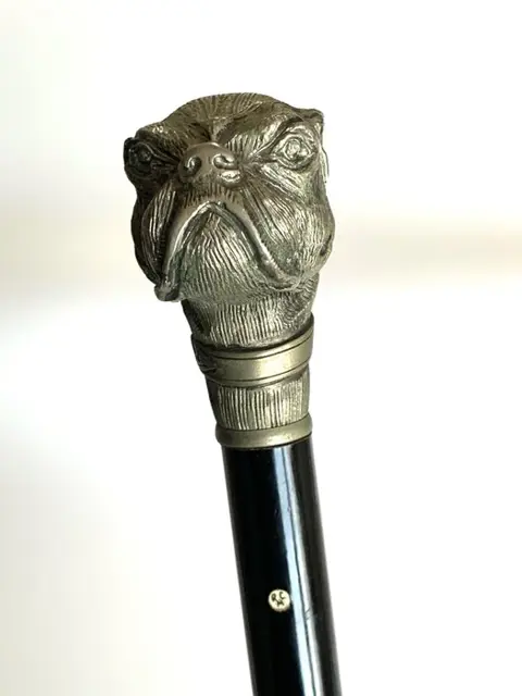 Wandelstok - Hout, Ravarini & Castoldi Milaan - Midden 20e eeuw