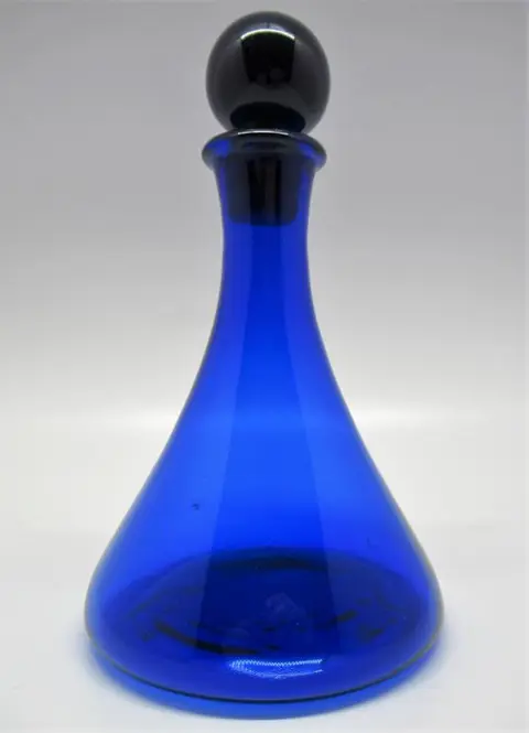 Bristol Blauw Scheepskaraf 1810-1850 (1) - Georgisch - Loodglas