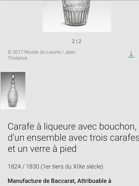 Baccarat - cabaret set (6) - Kristal