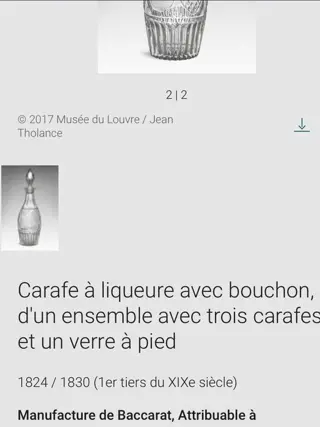 Baccarat - cabaret set (6) - Kristal