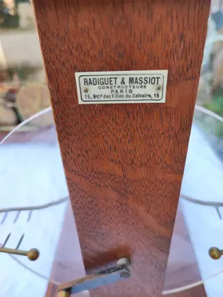 Elektriseermachine - Glas, Hout, Leder - rond 1900