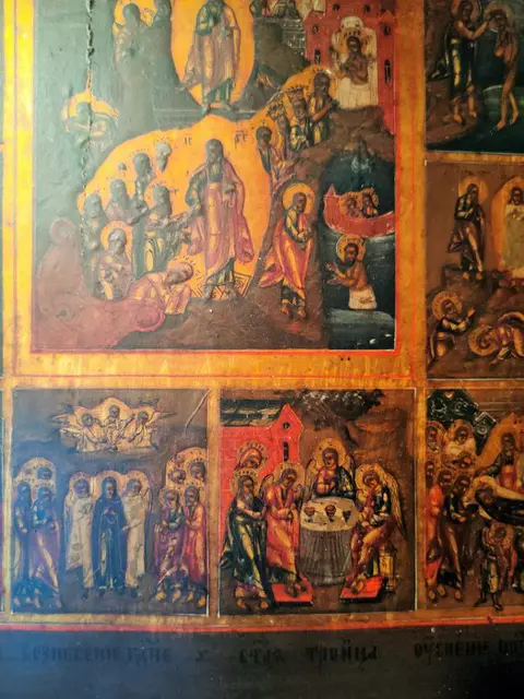 Icoon, De Twaalf Grote Festivals - Hout - 19e eeuw