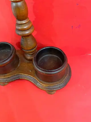 Houten wandelstokhouder ronde vorm - Hout, IJzer (gegoten/gesmeed) - Eerste helft 20e eeuw