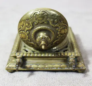 Inktpot (1) - Messing - 19e eeuw