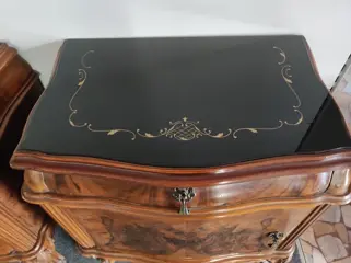 Prachtig paar antieke nachtkastjes (2) - Hout - 20e eeuw