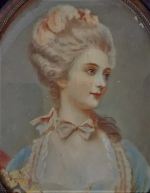 Miniatuur portret - Vellum - Eerste helft 19e eeuw