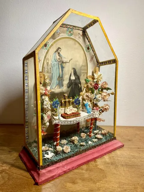 Heilige compositie met Agnus Dei - Linnen, Papier, Er was - Begin 20e eeuw