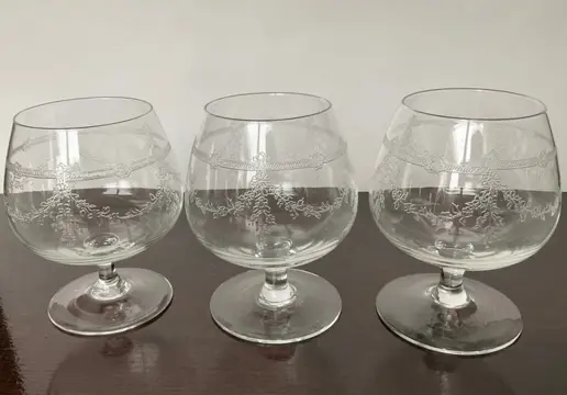 Glasfabriek Leerdam - Cognac balloon glasses (7) - Kristal