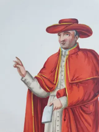 Salvatore Marroni (1790-1872) - 4 hand coloured prints of Italian Religious Costumes