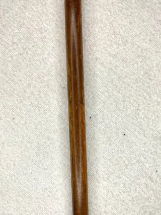 Wandelstok - Been, Hout, Koper - Eerste helft 20e eeuw