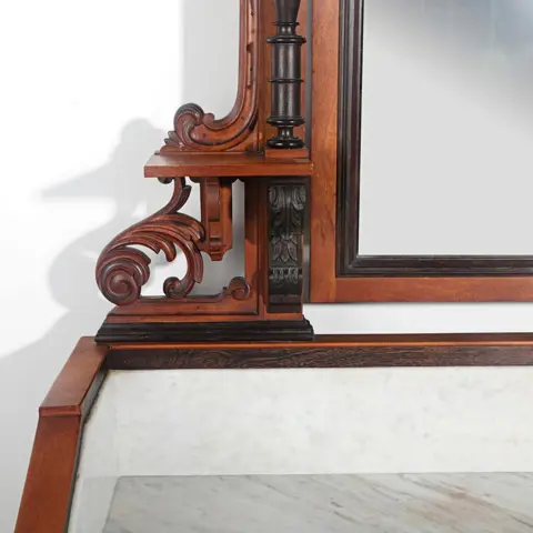 kaptafel - Romantisch - Hout - Eind 19e eeuw