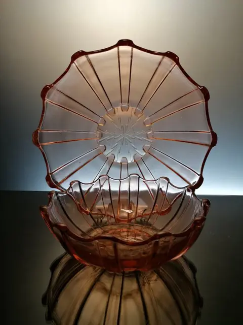 Val Saint Lambert / Scailmont - 2 Rosaline serving bowls (2) - Glas, Kristal