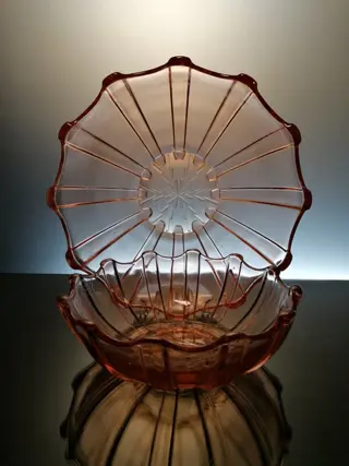 Val Saint Lambert / Scailmont - 2 Rosaline serving bowls (2) - Glas, Kristal