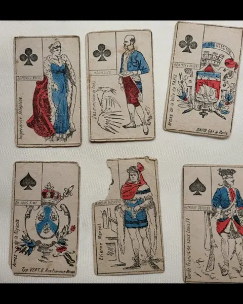 voorspellend kaartspel - historische figuren - David (31) - Papier - Eind 19e/begin 20e eeuw