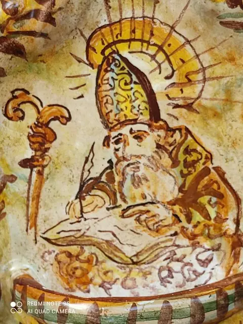 Wijwaterbak - Keramiek - Begin 20e eeuw