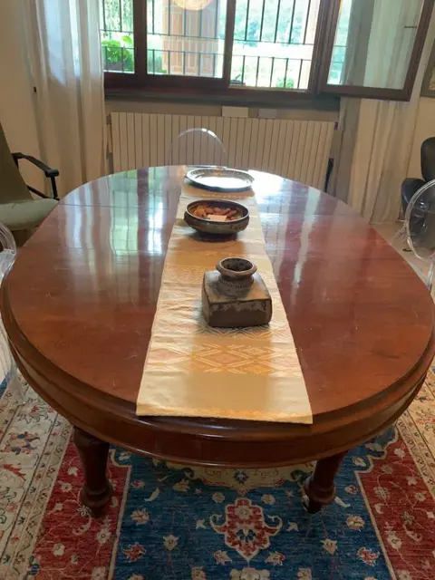 Uitklapbare tafel (1) - Mahonie - Eind 19e eeuw