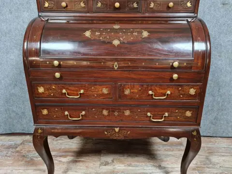 cilinder bureau - Mahonie - Begin 20e eeuw