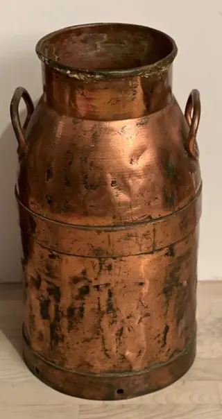 Zware melkcontainer - Koper - 19e eeuw