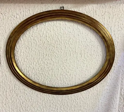 Ovale lijsten in verguld hout (2) - Hout - Begin 20e eeuw