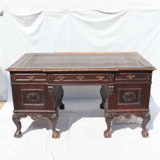 Bureau in D. João V-stijl - Hout - omstreeks 1900