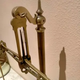 Ponterstok (1) - Georgiaanse stijl - Messing - Eerste helft 20e eeuw