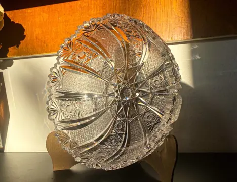 Cristal de Bohème - saladeschaal (1) - Kristal