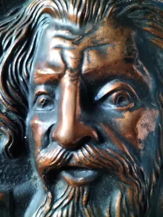 Reliëf, Spaanse renaissanceridder - Renaissancestijl - Koper - AC. 1900