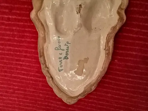 Wijwaterbak (1) - Keramiek - Begin 20e eeuw