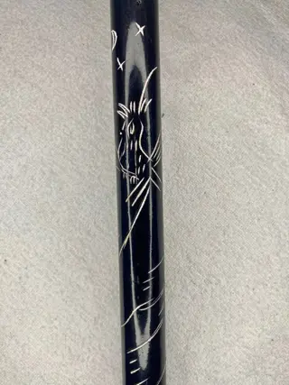 Wandelstok - Hout, Schilderen - Eerste helft 20e eeuw