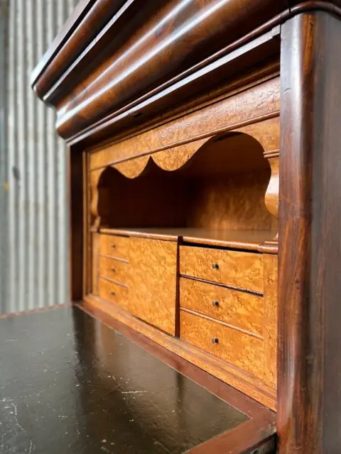 Secrétaire à abattant (1) - Biedermeier - Mahonie, Bird's eye Maple - circa 1840