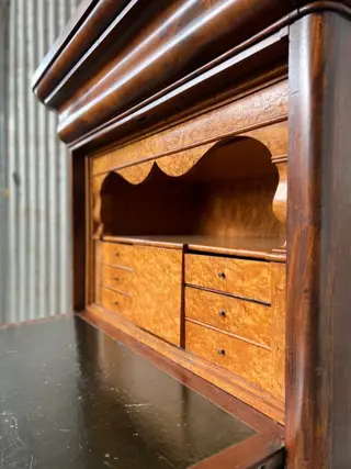 Secrétaire à abattant (1) - Biedermeier - Mahonie, Bird's eye Maple - circa 1840