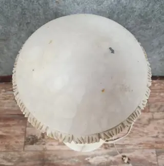 lichtgevende gedraaide kolom in albast in de stijl van de antieke circa 1930 - Albast - 20e eeuw