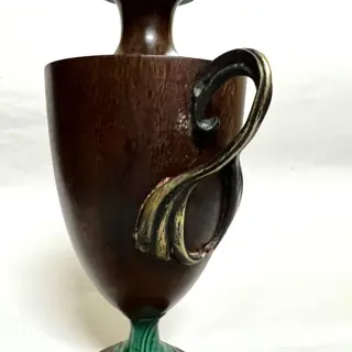 Amforen - Ebbenhout, Malachiet - Begin 20e eeuw