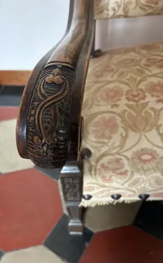 Fauteuil (2) - Régence stijl - Hout - omstreeks 1900