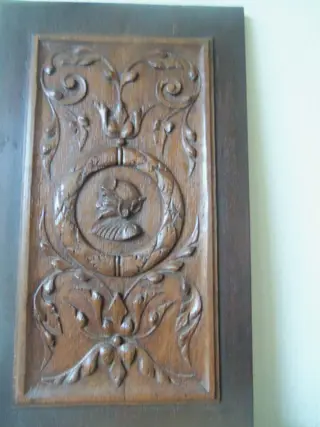 Reliëf, "Romayne paneel" (1) - Renaissancestijl - Hout - 19e eeuw