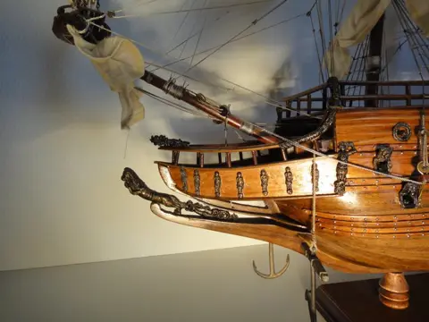 Scheepsmodel op schaal, Vasa (1628) - Hout - Midden 20e eeuw