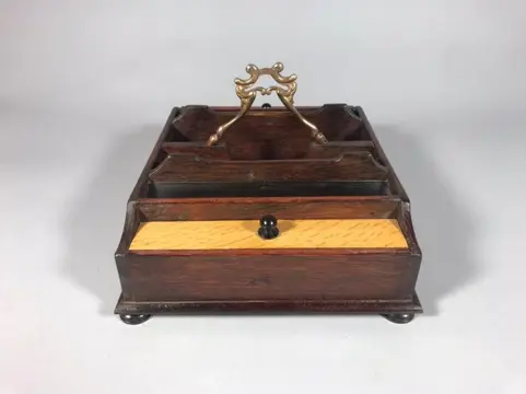 Pennenbakje - Eik, Messing - Eerste helft 20e eeuw