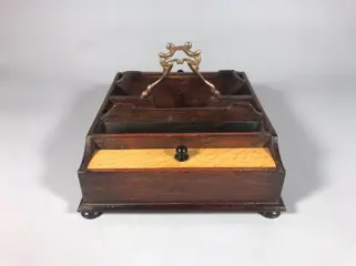 Pennenbakje - Eik, Messing - Eerste helft 20e eeuw