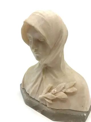 Beeld, Buste - Marmer - Dat. 1900
