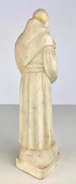 Beeld, Sint-Jozef met het Christuskind - Marmer - Eind 19e eeuw