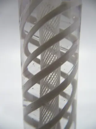 Zeldzame set Opaak Twist Wijnglazen c1760 (6) - Georgisch - Loodglas