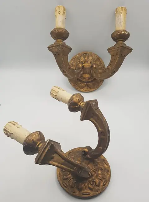 Paar applicaties (2) - Neoklassieke stijl - Hout - Begin 20e eeuw