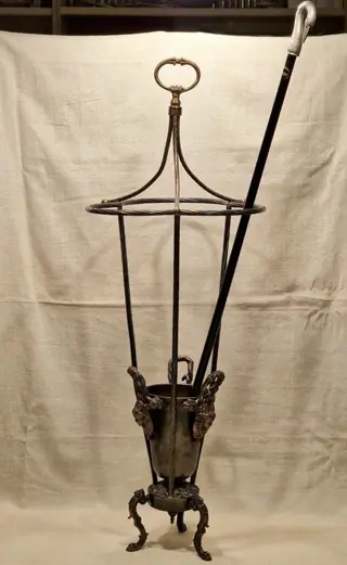 Spectaculaire en geweldige clubhouder - Gepolijst messing - Tweede helft 20e eeuw